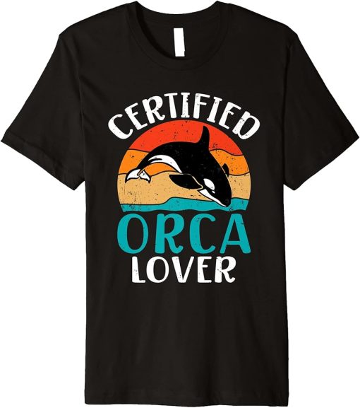 Certified Orca Lover Orca Whale Premium T-Shirt