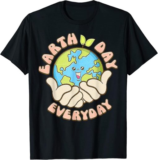 Earth Day Everyday Retro Groovy Mother Earth T-Shirt